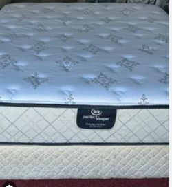 Queen Bed Set Serta Perfect Sleeper