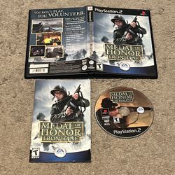 Medal of Honor Frontline Sony PlayStation 2 PS2 Complete CIB w/ Manual Reg Card