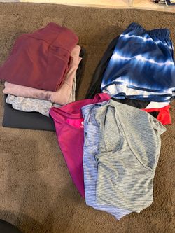 Size small workout tops, shorts & leggings. Alo, Athleta, Lululemon. Located in North Park 92104.