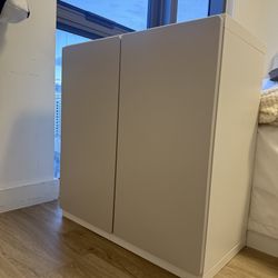 IKEA Wall Cabinet (white/grey) with 1 shelf