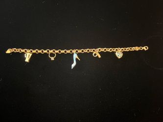 Exgox Gold Charm Bracelet