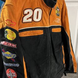REDUCED! RARE Tony Stewart #20 Mens Leather Motorcycle Jacket 