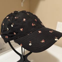 Madewell MWL WOMEN'S floral Black Cap Adjustable New No Tag