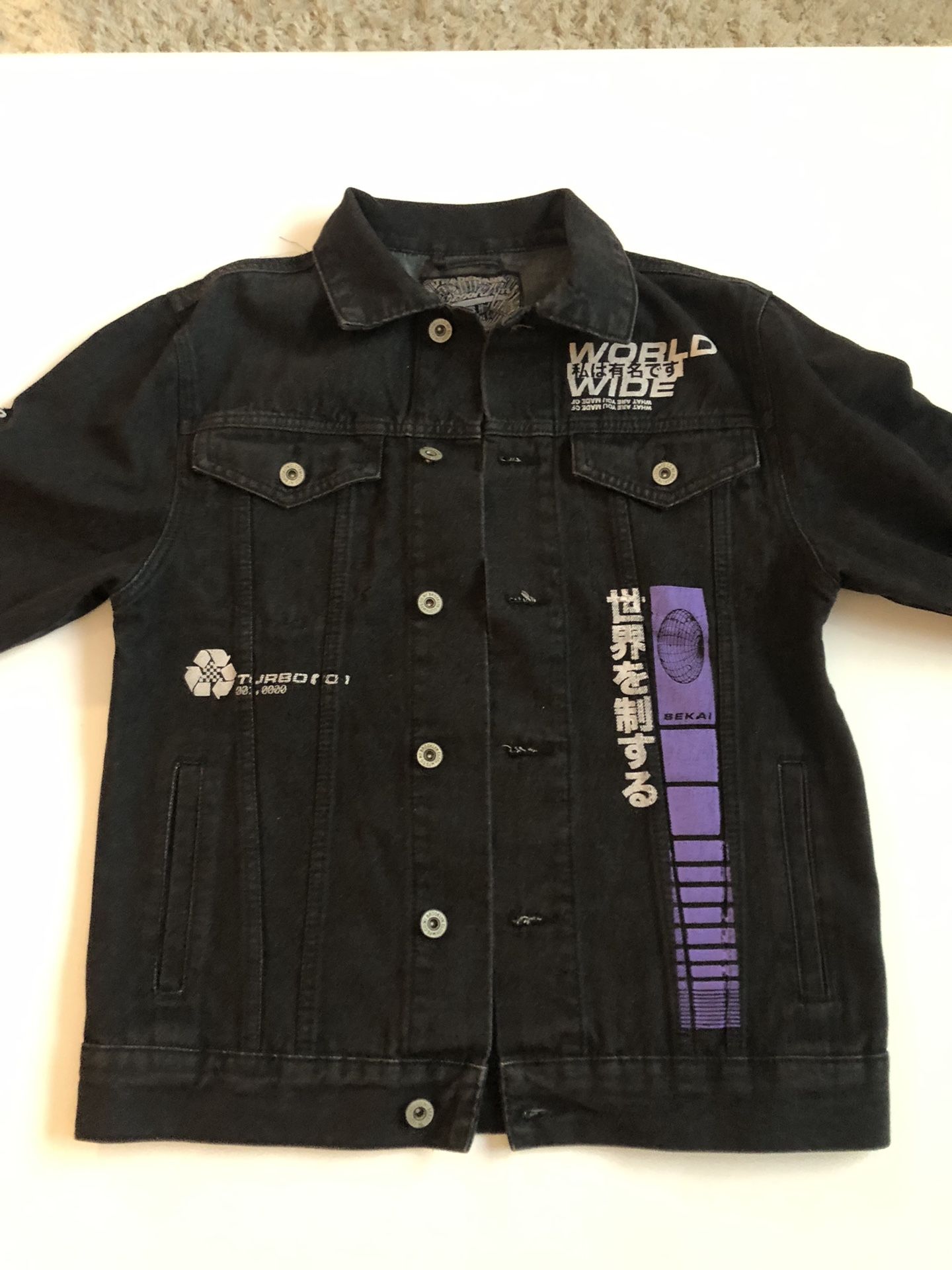 Denim Jacket-Black -Small