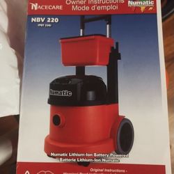 HEPA Vacuum Cleaner With Battery 