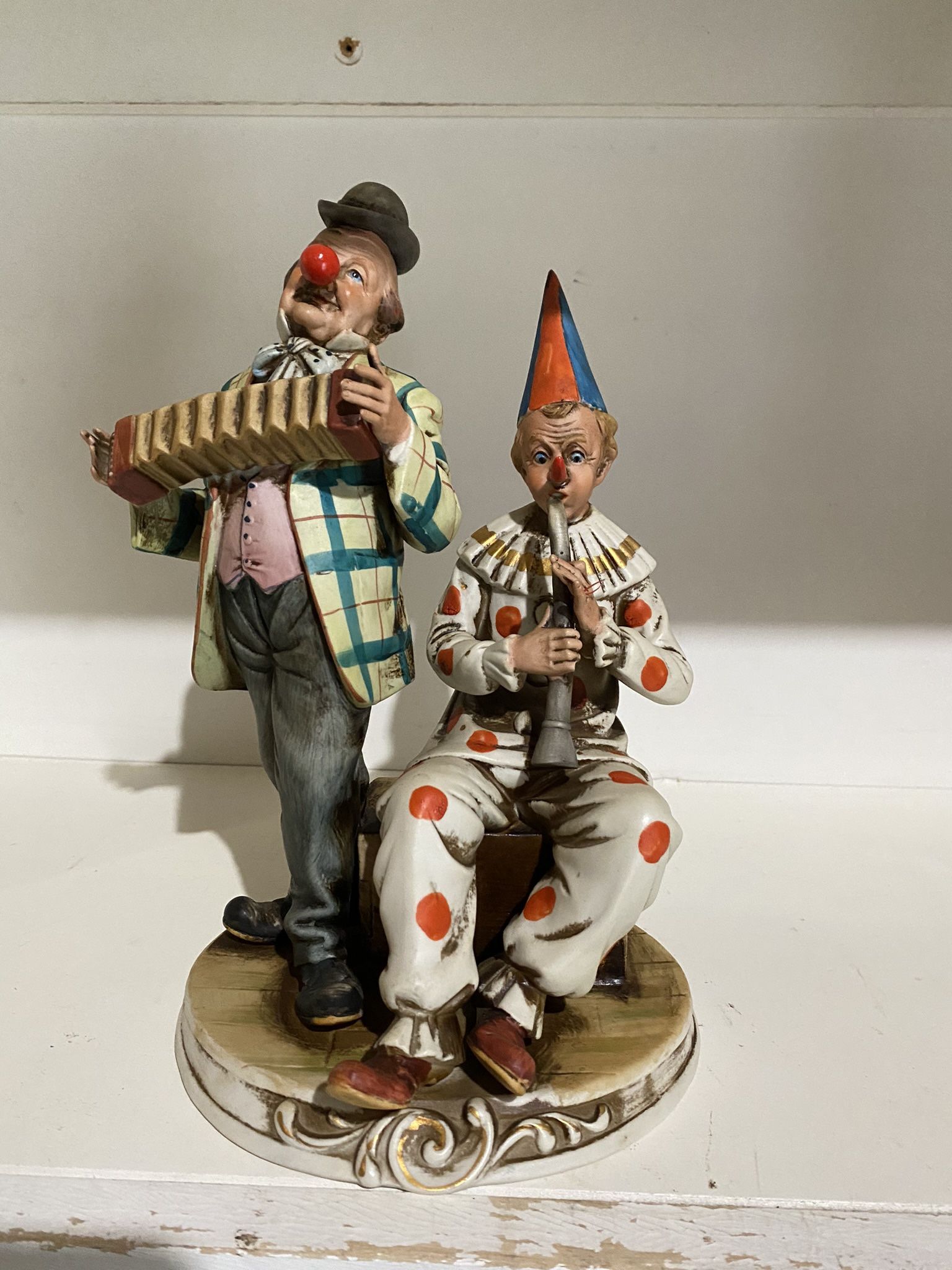 Porcelain Clown Duet