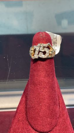 14k “15” birthday ring 3.4g