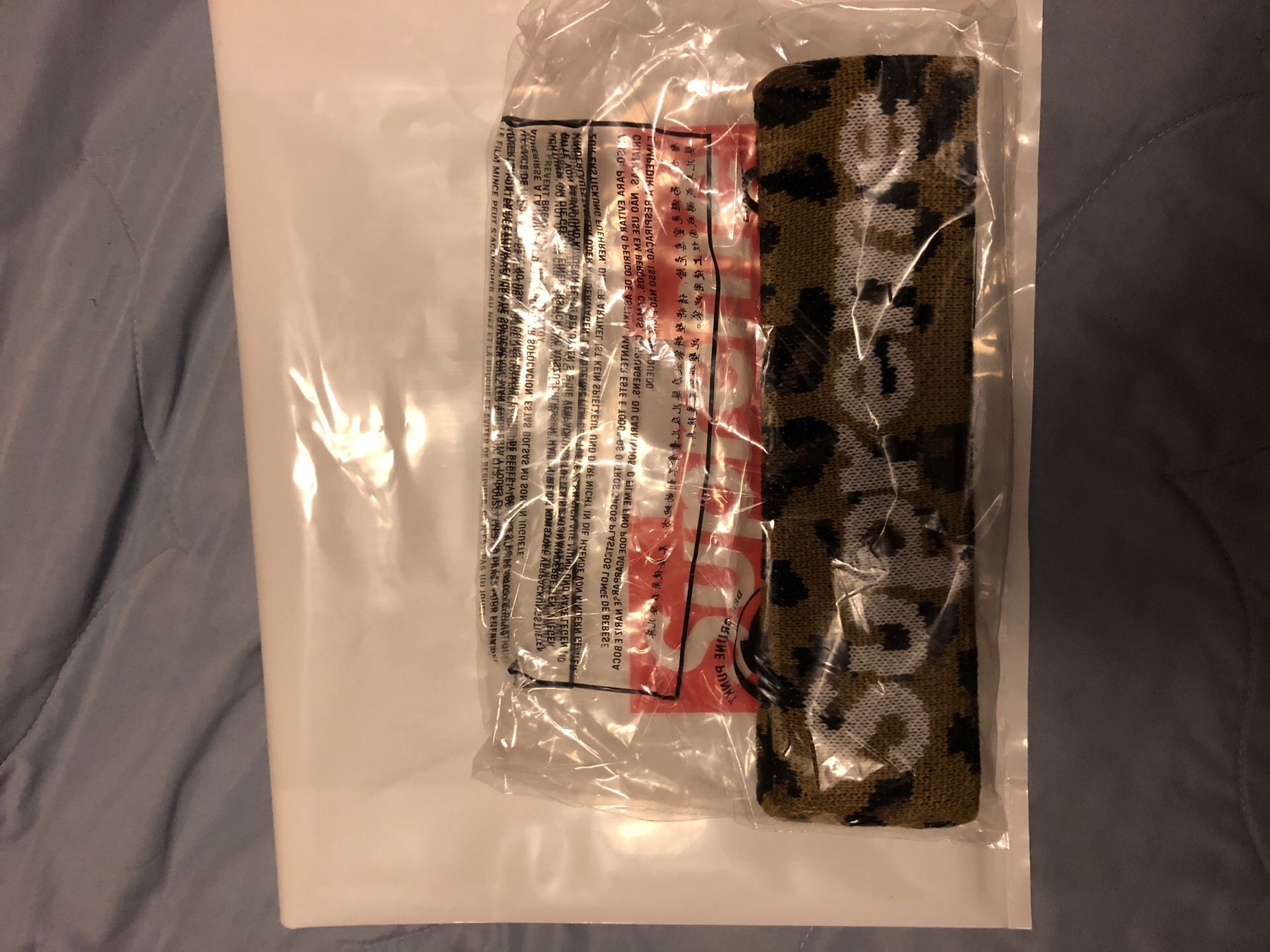 Supreme New Era Headband Leopard