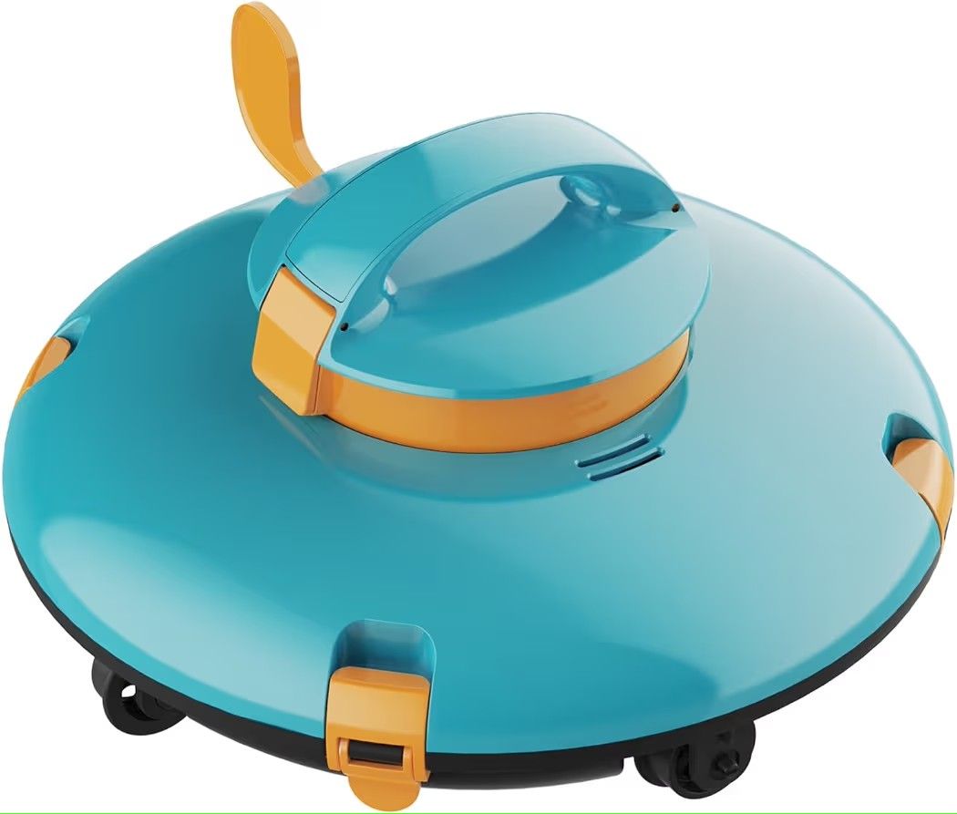 Cordless Robotic Pool Cleaner, Pool Vacuum for Above Ground Pools with Obstacle-Crossing, 70 Mins Runtime, 40W Powerful Suction, Auto-Parking,