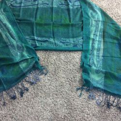 Women’s. Long Scarf.    New. With Tags 21”W X 80” Long 
