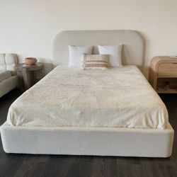 High-End Upholstered Bed Frame – No Box Spring | FREE Delivery 