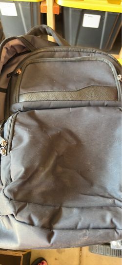 Black backpack with padded laptop section