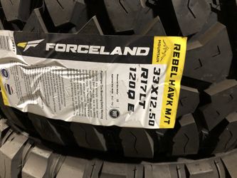 Brand New Tires (1) Forceland Rebel Hawk M/T (33x12.50R17LT) (Single) ($148)