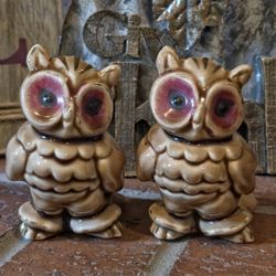 Owl Salt And Pepper Shakers