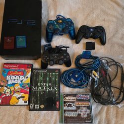 Fat Ps2 Set with Controllers