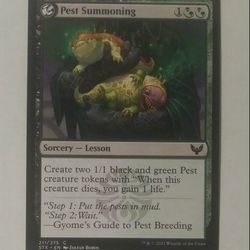 2021 MTG Pest Summoning #211 Sorcery Lesson STX Zoltan Boros Magic The Gathering Card Game Wizards Of The Coast Collectible