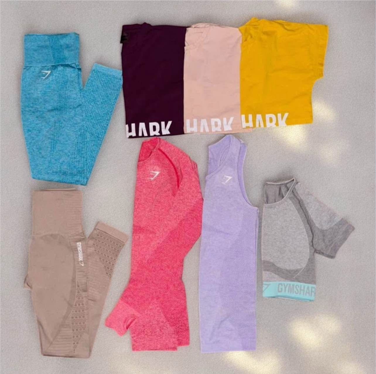 xs/s Gymshark tops $25each/ leggings $40each