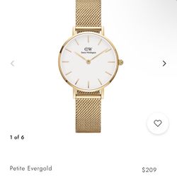 daniel wellington watch and bracelet