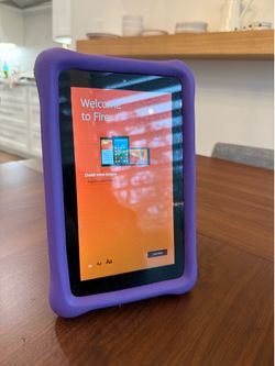 2x Amazon Fire Kids Tablets with Proof Cases