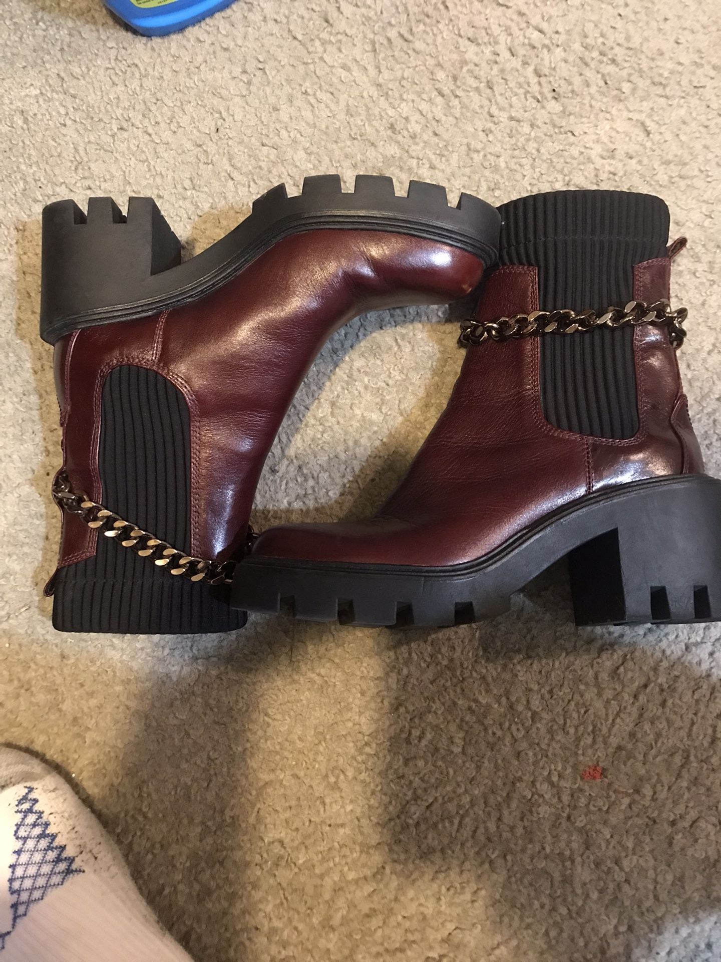 Aldo Womens Combat Style Ankle High Boots Like New