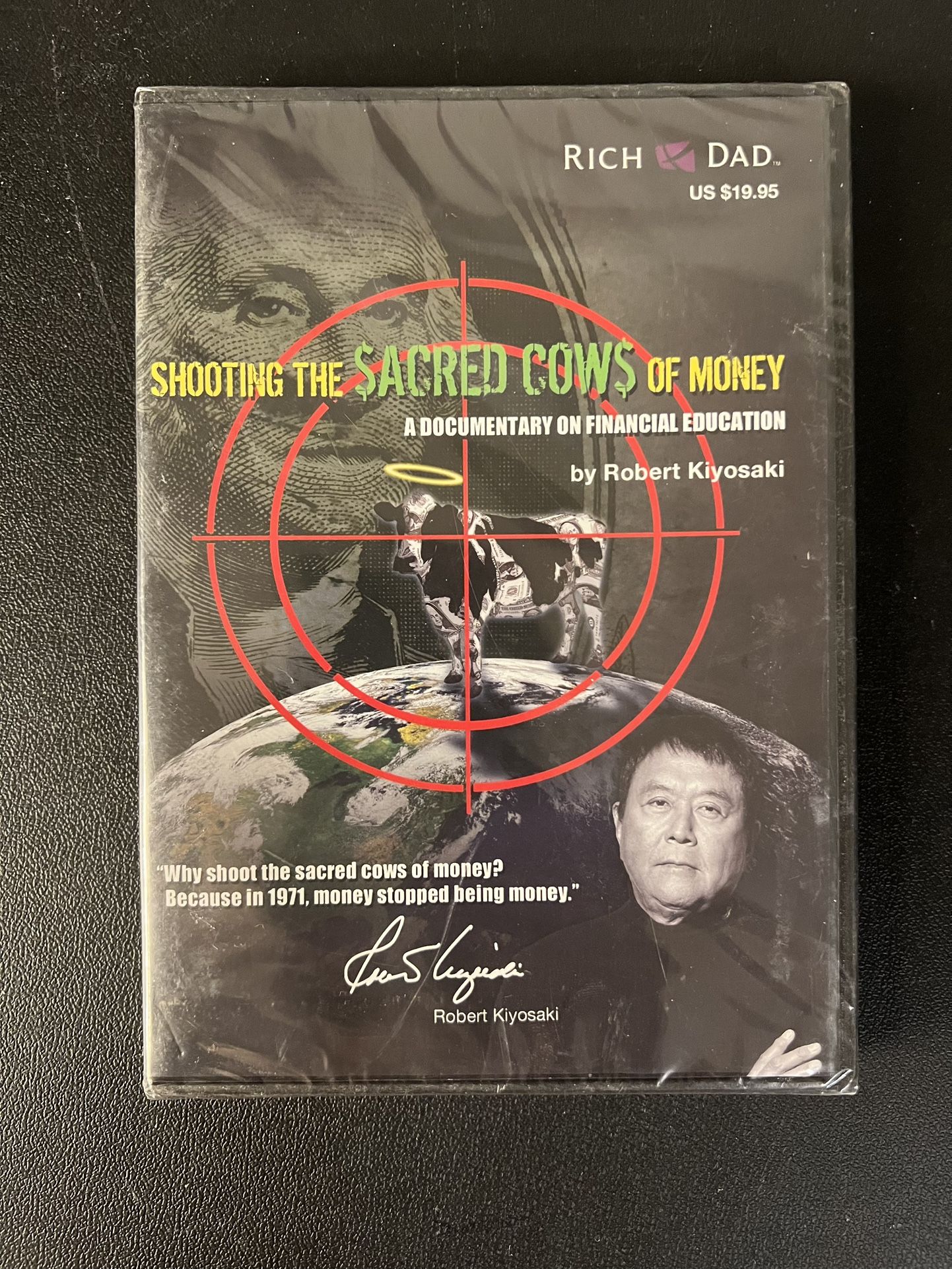 Shooting the Sacred Cows of Money (DVD, 2010) Robert Kiyosaki New Sealed