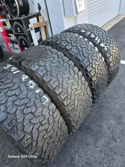 4 used tires Lt35x12.50r17 Bfgoodrich K02 $380.00 all 4