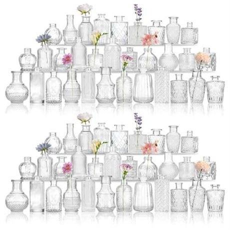 CEWOR Glass Bud Vases in Bulk, Small Vases for Centerpieces, Flower Vases f