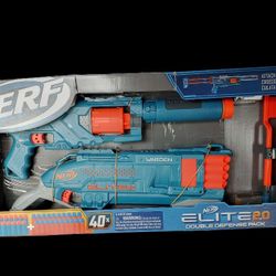 Nerf Elite 2.0 Double Defense Pack $35