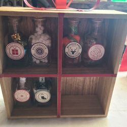 Christmas Shelf And Bottles 