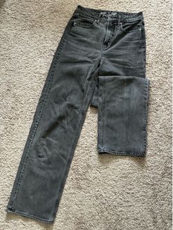 Old Navy Black Straight Leg Jeans (2 tall)