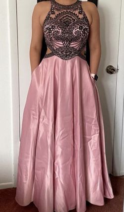Sophisticated Black/ Pink Dress Size 10. 