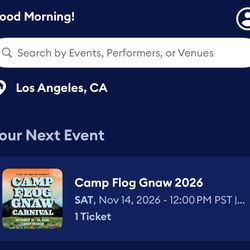 Camp Flog Gnaw 2 Day Wristband GA