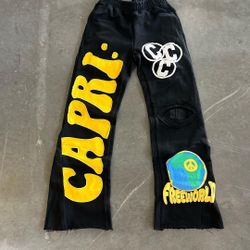 Capri Flared Sweat Pants 