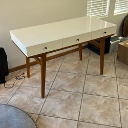 West Elm Modern Desk - White 