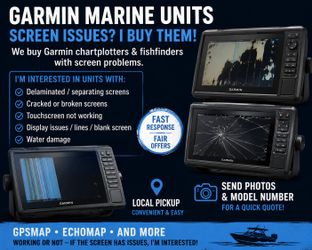 Garmin GPSMAP Screen Issue / Delaminated Display