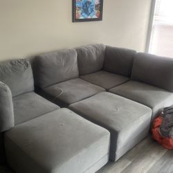 SECTIONAL SOFA GREY 