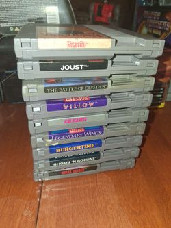 Nintendo NES games $10 each pick up in Glendale clean and tested all work condition is good
