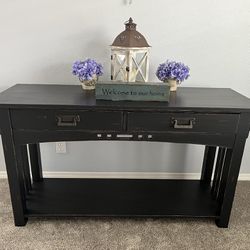 Shabby Chic Entry Table / Tv Stand / Buffet / Sofa Table 