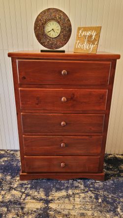 WOODEN TALL DRESSER