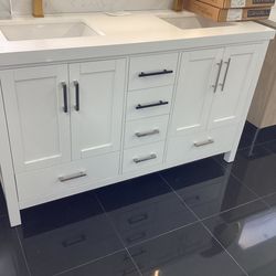 Royal 60” White Double Sink Vanity