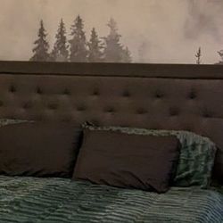 Brookside Upholstered Headboard with Diamond Tufting