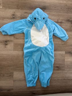 Kids Blue Shark Halloween Costume Jumpsuit
