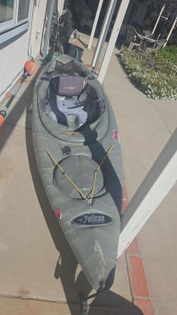 Kayak and oar
