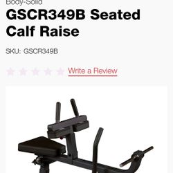 Body-Solid  Seated Calf Raise