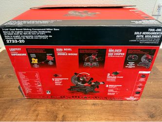 Sierra de Inglete Telescópica Milwaukee M18 (7-1/4") - Modelo 2733-20