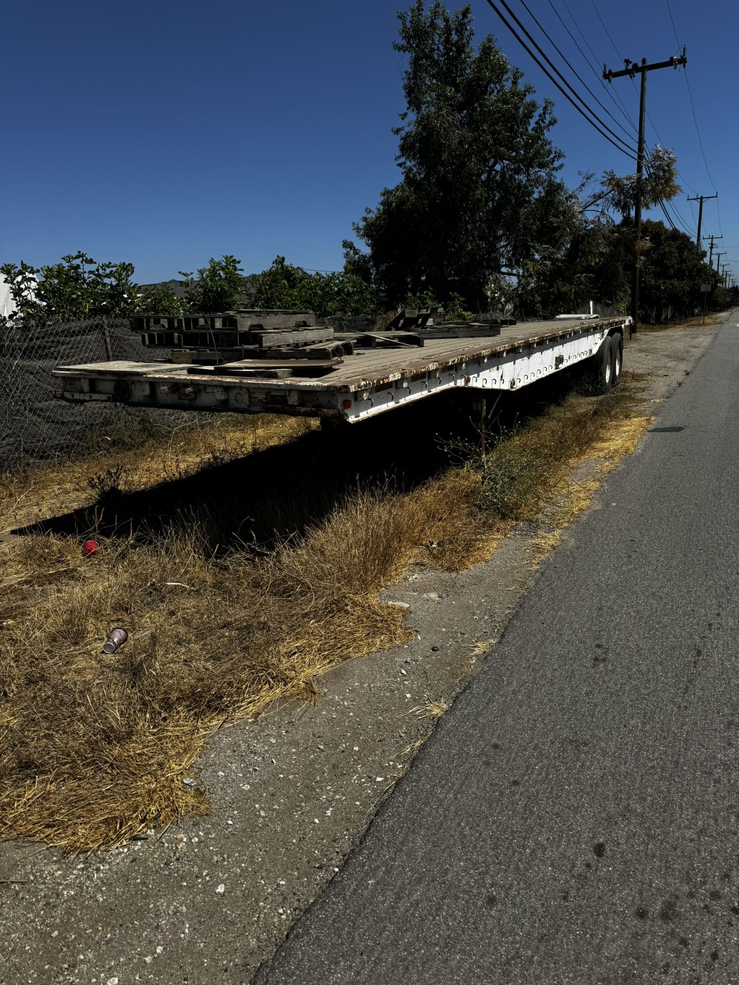 Flat Bed Trailer W71U- OCHA G.V.W.R 65000 Lb