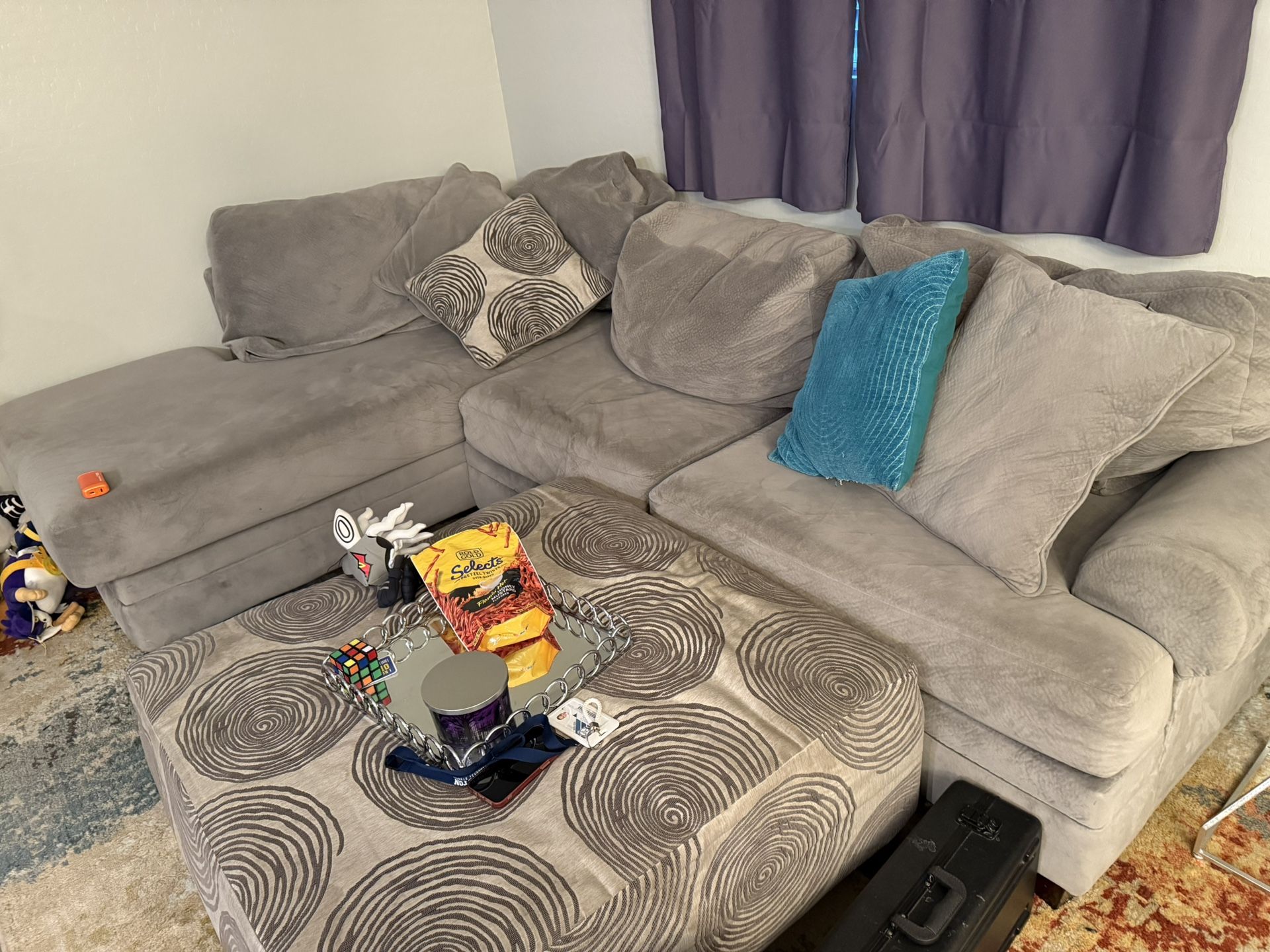 Couch Perfect Condition Suede
