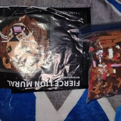 Lego Fierce Lion Mural