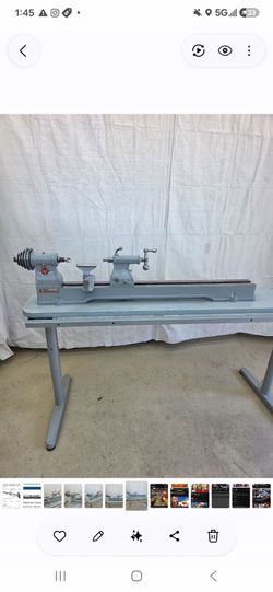 1940s era Delta wood lathe restored