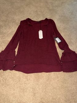 Maven West Burgundy top size S